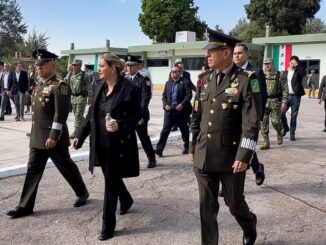 Maru Campos acude a la toma de protesta de Miguel Ángel Aguirre como Comandante de la XI Región Militar