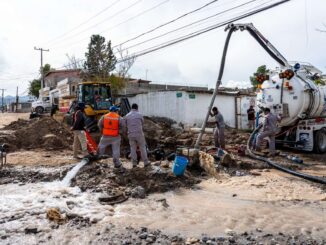 Continúa JMAS rehabilitación de calles afectadas en el norponiente