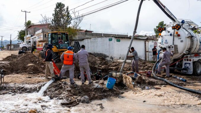 Continúa JMAS rehabilitación de calles afectadas en el norponiente