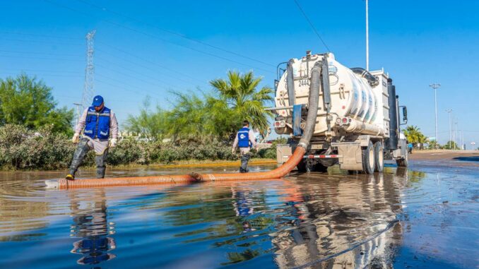 Ha retirado JMAS 2 millones de litros de agua del Puente Centauro en Las Torres
